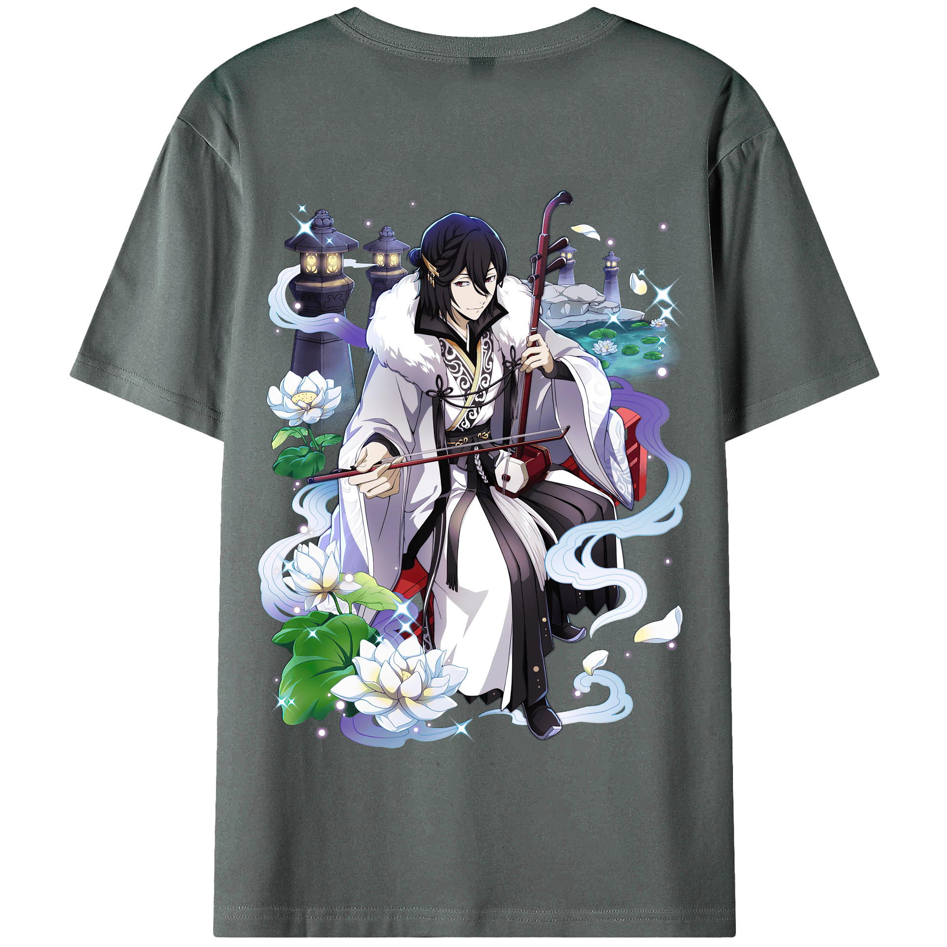 （画像用） 文豪ストレイドッグス Bungo Stray Dogs 綿100％半袖Tシャツ（背面プリント）